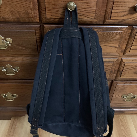 Black canvas Backpack - Picture 3 of 3